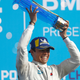 Nyck de Vries on the podium at the Berlin E Prix